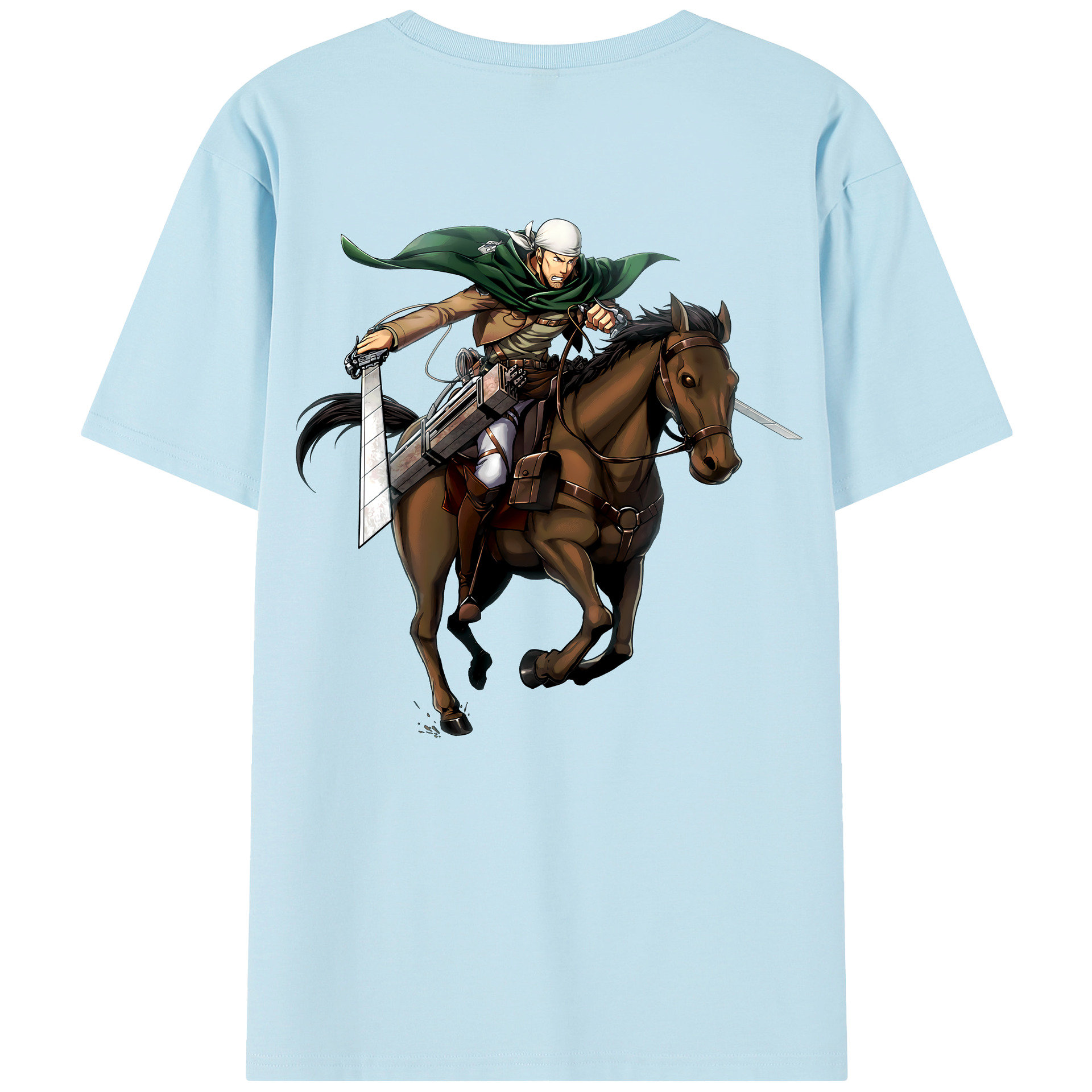 （画像用） 進撃の巨人 Attack on Titan 綿100％半袖Tシャツ（背面プリント）